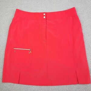 Chicos Zenergy Golf Skort Womens 1.5 US Medium Red Activewear